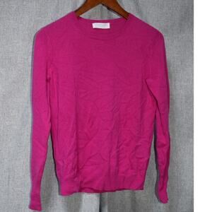 Everlane 100% Cashmere Crewneck Sweater – Size Small – Fuchsia Pink